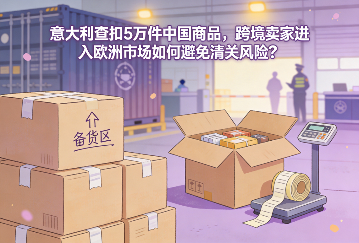 意大利查扣5万件中国商品，跨境卖家进入欧洲市场如何避免清关风险？