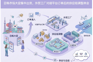 日韩市场大促集中出货，外贸工厂对接平台订单后的供应链调整体会