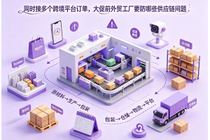 同时接多个跨境平台订单，大促前外贸工厂要防哪些供应链问题