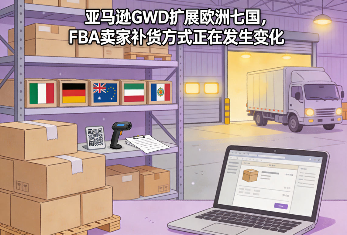 亚马逊GWD扩展欧洲七国，FBA卖家补货方式正在发生变化