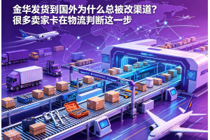 金华发货到国外为什么总被改渠道?很多卖家卡在物流判断这一步