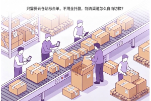 只需要云仓贴标合单，不用全托管，物流渠道怎么自由切换？