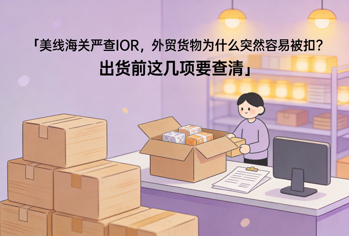 美线海关严查IOR，外贸货物为什么突然容易被扣？出货前这几项要查清