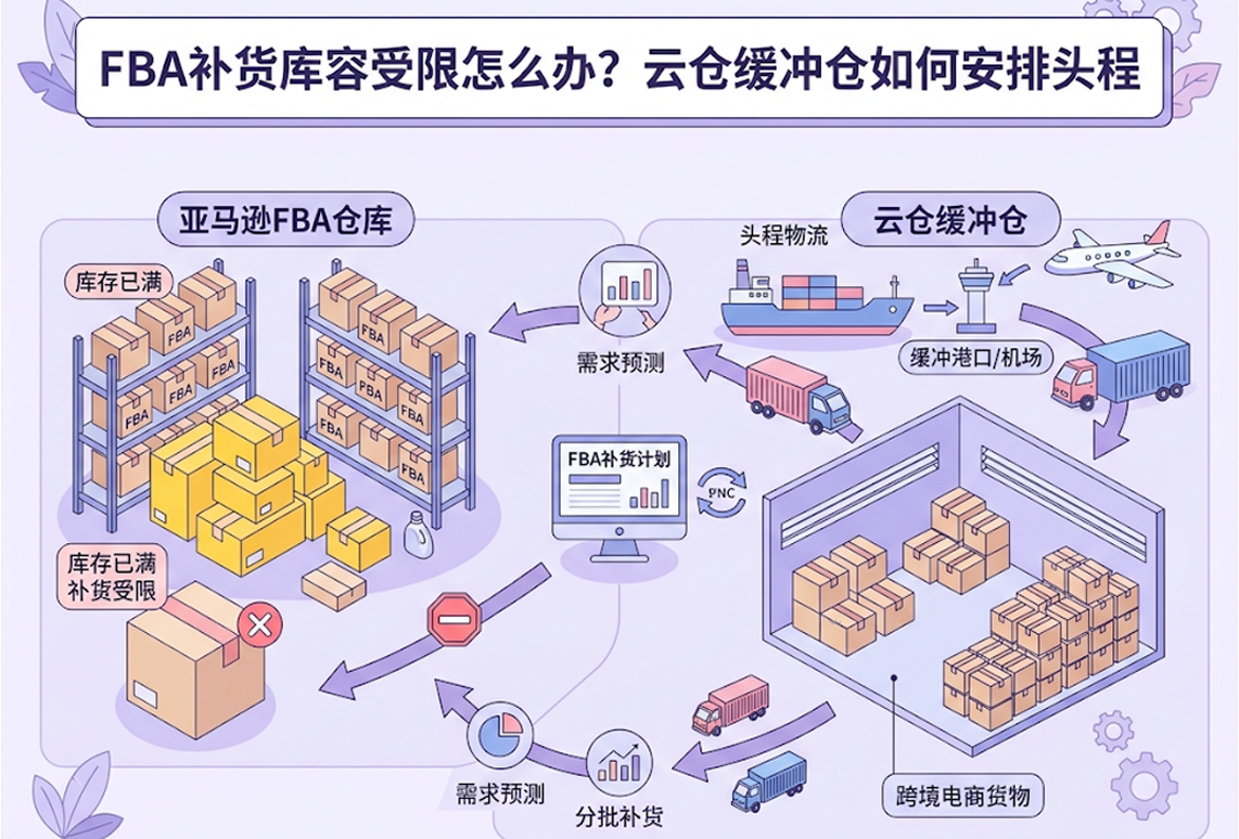 FBA补货库容受限怎么办？云仓缓冲仓如何安排头程