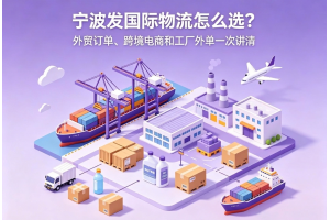 宁波发国际物流怎么选?外贸订单、跨境电商和工厂外单一次讲清