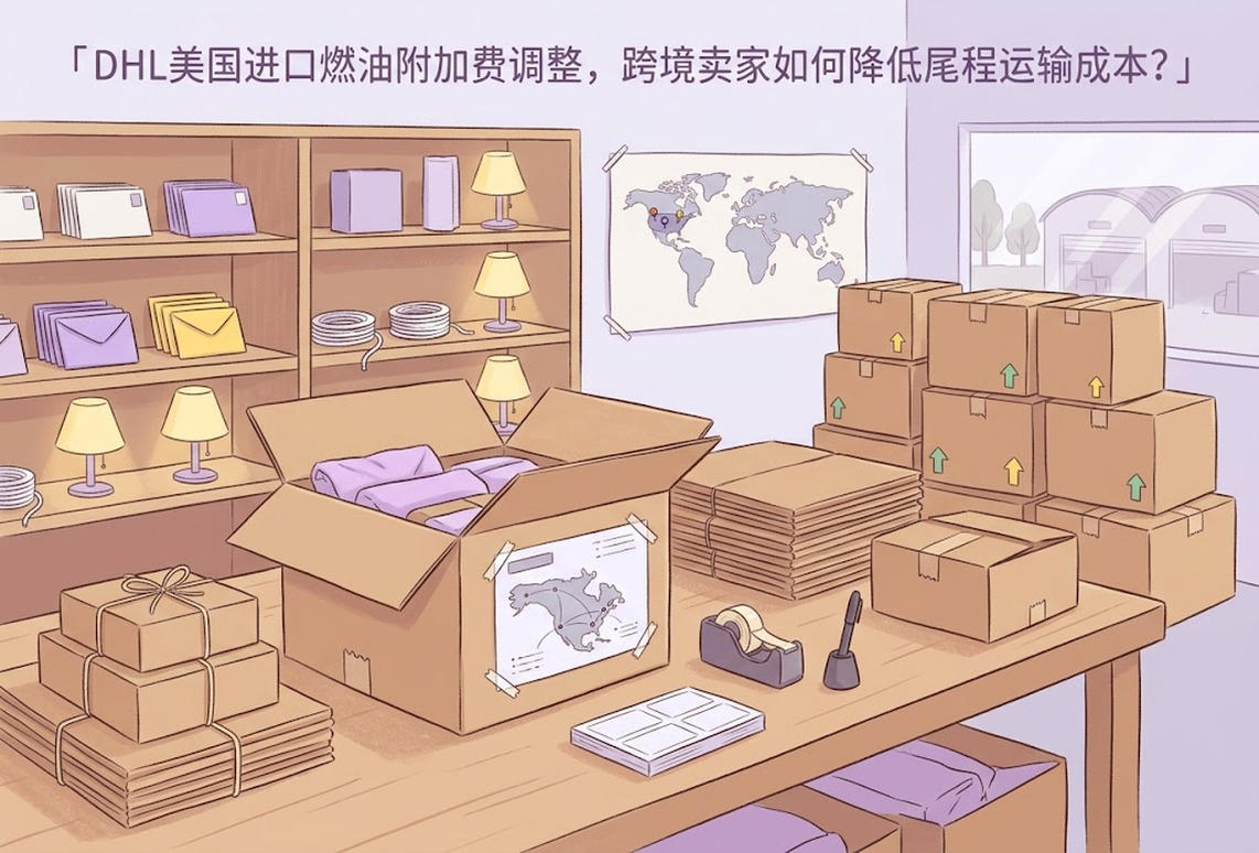 DHL美国进口燃油附加费调整，跨境卖家如何降低尾程运输成本？