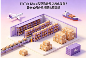 TikTok Shop和亚马逊双店怎么发货？云仓如何分单搭配头程渠道