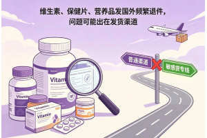维生素、保健片、营养品发国外频繁退件，问题可能出在发货渠道
